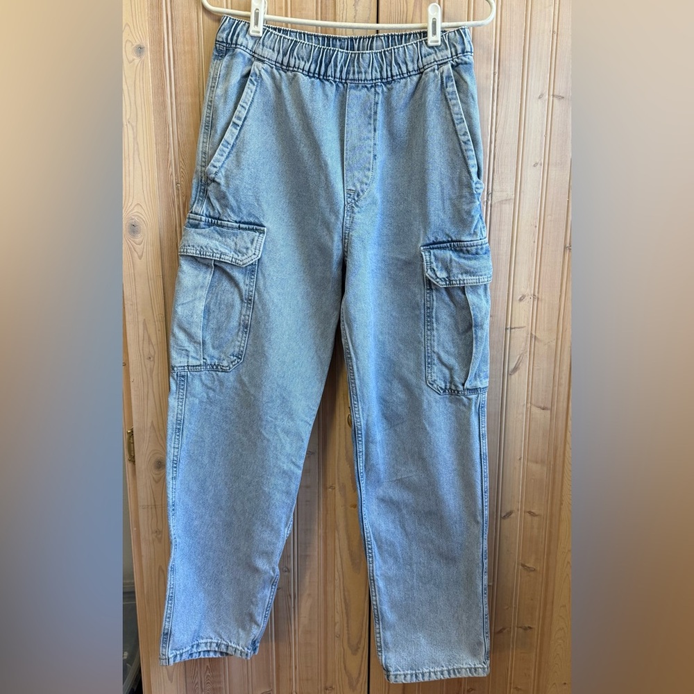 H&M Light Blue Cargo Pants for Men